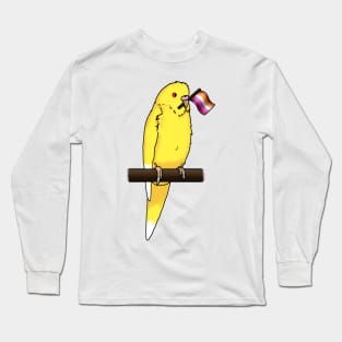 Lesbian Pride Budgie Long Sleeve T-Shirt